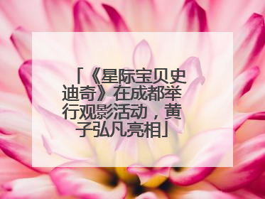 《星际宝贝史迪奇》在成都举行观影活动，黄子弘凡亮相