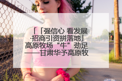 「强信心 看发展·招商引资拼落地」高原牧场“牛”劲足——甘肃华予高原牧场高标准奶牛肉牛养殖项目一线见闻