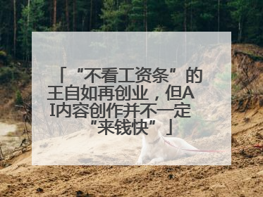 “不看工资条”的王自如再创业，但AI内容创作并不一定“来钱快”