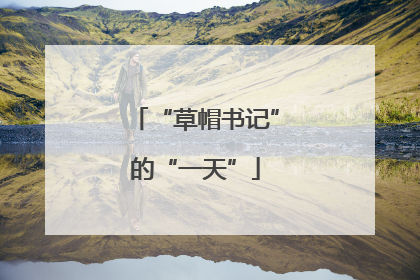 “草帽书记”的“一天”