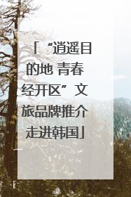 “逍遥目的地 青春经开区”文旅品牌推介走进韩国