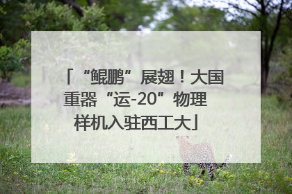 “鲲鹏”展翅！大国重器“运-20”物理样机入驻西工大