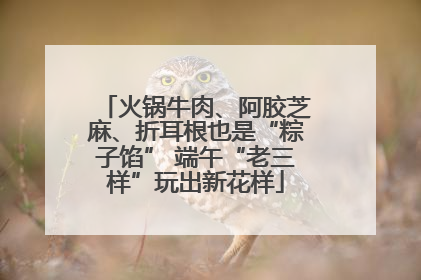火锅牛肉、阿胶芝麻、折耳根也是“粽子馅” 端午“老三样”玩出新花样