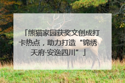 熊猫家园获奖文创成打卡热点，助力打造“锦绣天府·安逸四川”
