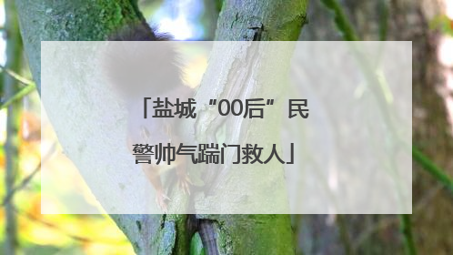 盐城“00后”民警帅气踹门救人