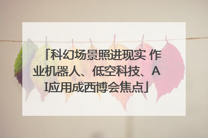 科幻场景照进现实 作业机器人、低空科技、AI应用成西博会焦点