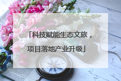 科技赋能生态文旅，项目落地产业升级