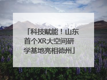 科技赋能！山东首个XR大空间研学基地亮相德州