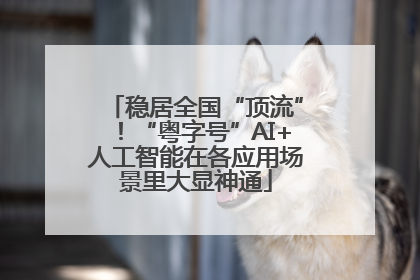 稳居全国“顶流”！“粤字号”AI+人工智能在各应用场景里大显神通