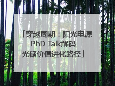 穿越周期：阳光电源PhD Talk解码光储价值进化路径
