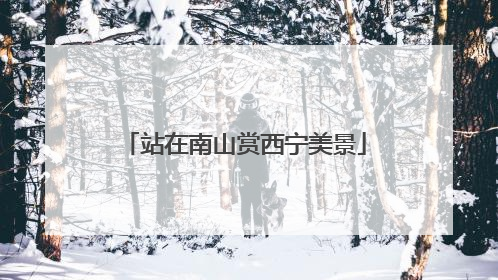 站在南山赏西宁美景