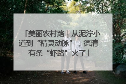 美丽农村路｜从泥泞小道到“精灵动脉”，德清有条“虾路”火了
