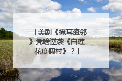 美剧《掩耳盗邻》凭啥逆袭《白莲花度假村》？