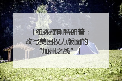 纽森硬刚特朗普：改写美国权力版图的 “加州之战”