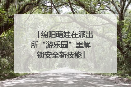 绵阳萌娃在派出所“游乐园”里解锁安全新技能