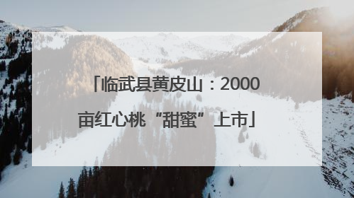 临武县黄皮山：2000亩红心桃“甜蜜”上市