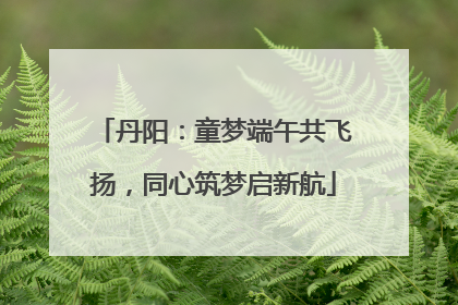 丹阳：童梦端午共飞扬，同心筑梦启新航