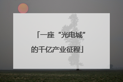 一座“光电城”的千亿产业征程