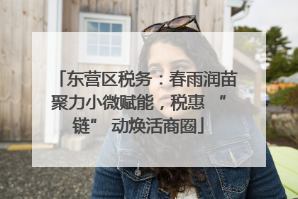 东营区税务：春雨润苗聚力小微赋能，税惠 “链” 动焕活商圈