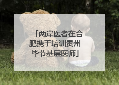 两岸医者在合肥携手培训贵州毕节基层医师