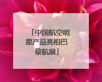 中国航空明星产品亮相巴黎航展