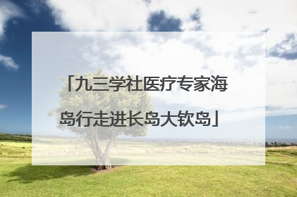 九三学社医疗专家海岛行走进长岛大钦岛