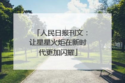 人民日报刊文：让星星火炬在新时代更加闪耀