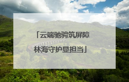 云端驰骋筑屏障 林海守护显担当