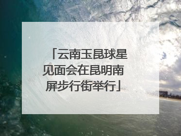 云南玉昆球星见面会在昆明南屏步行街举行