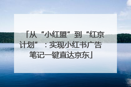 从“小红盟”到“红京计划”：实现小红书广告笔记一键直达京东