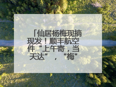 仙居杨梅现摘现发！顺丰航空件“上午寄，当天达”，“梅”好送到家！