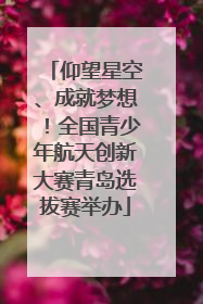 仰望星空、成就梦想！全国青少年航天创新大赛青岛选拔赛举办