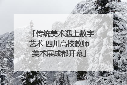 传统美术遇上数字艺术 四川高校教师美术展成都开幕