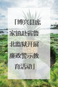 博兴县庞家镇赴省鲁北监狱开展廉政警示教育活动