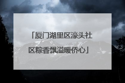 厦门湖里区濠头社区粽香飘溢暖侨心