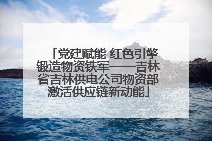 党建赋能 红色引擎锻造物资铁军——吉林省吉林供电公司物资部激活供应链新动能