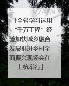 全省学习运用“千万工程”经验加快城乡融合发展推进乡村全面振兴现场会在上杭举行