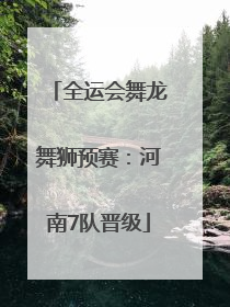 全运会舞龙舞狮预赛：河南7队晋级