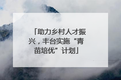 助力乡村人才振兴，丰台实施“青苗培优”计划