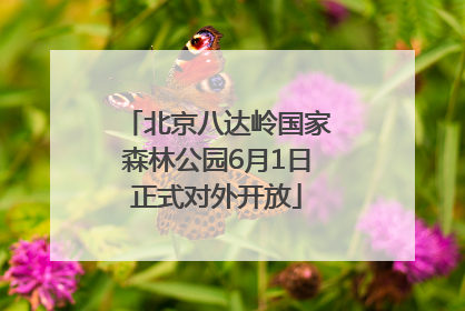 北京八达岭国家森林公园6月1日正式对外开放