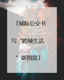城际公交书写“跨城生活”新图景