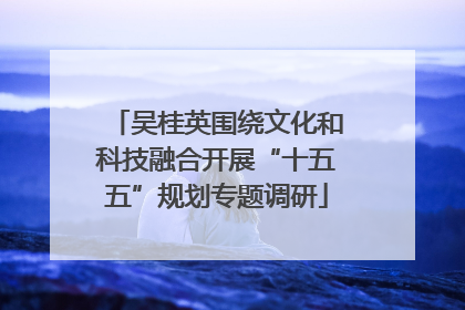 吴桂英围绕文化和科技融合开展“十五五”规划专题调研