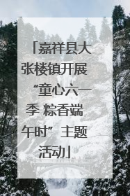 嘉祥县大张楼镇开展“童心六一季 粽香端午时”主题活动
