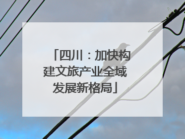四川：加快构建文旅产业全域发展新格局