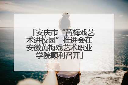 安庆市“黄梅戏艺术进校园”推进会在安徽黄梅戏艺术职业学院顺利召开