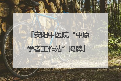 安阳中医院“中原学者工作站”揭牌