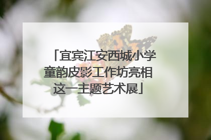 宜宾江安西城小学童韵皮影工作坊亮相这一主题艺术展