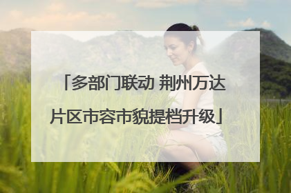 多部门联动 荆州万达片区市容市貌提档升级