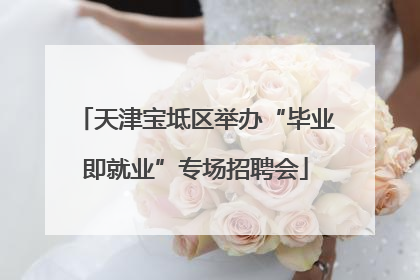 天津宝坻区举办“毕业即就业”专场招聘会
