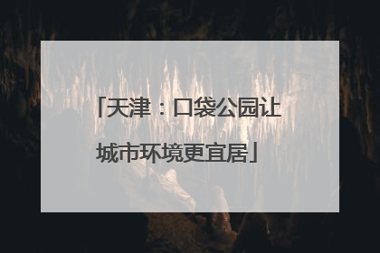 天津：口袋公园让城市环境更宜居